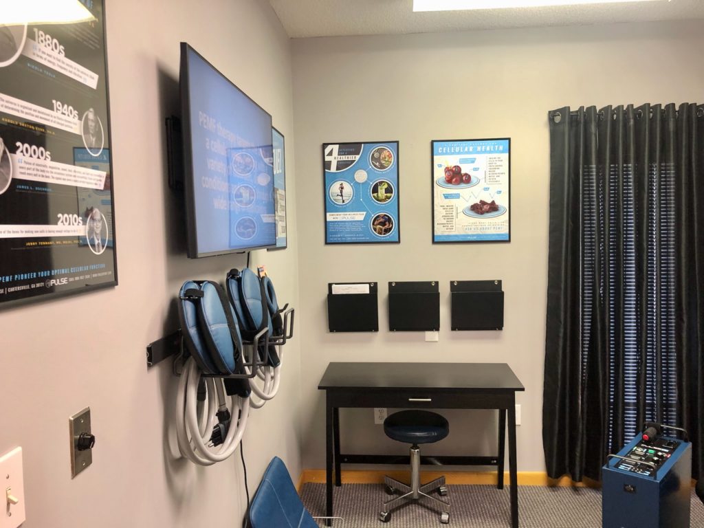 PEMF Therapy Room with equipment